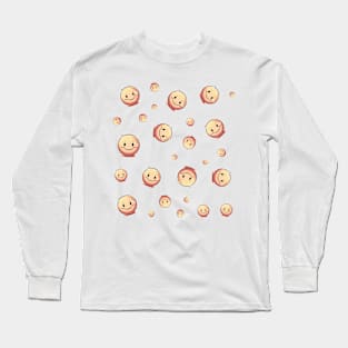 Radiant Smiles: Captivating Faces of Joy Long Sleeve T-Shirt